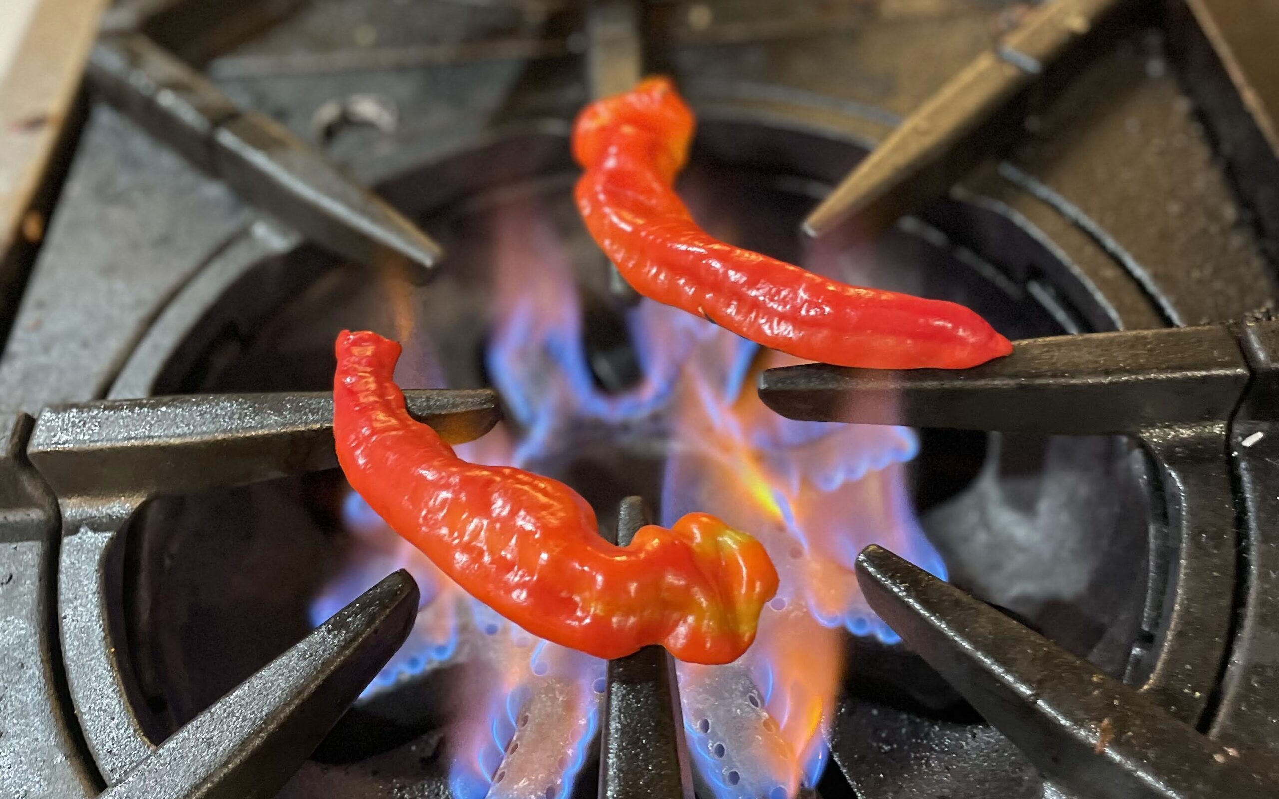 roasting peppers